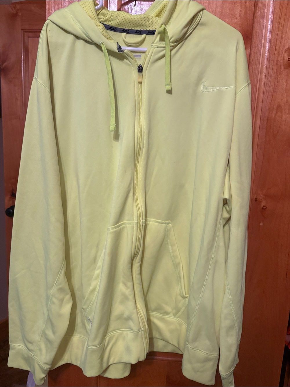 Nike Light neon Yellow Full-Zip Hooded Jacket